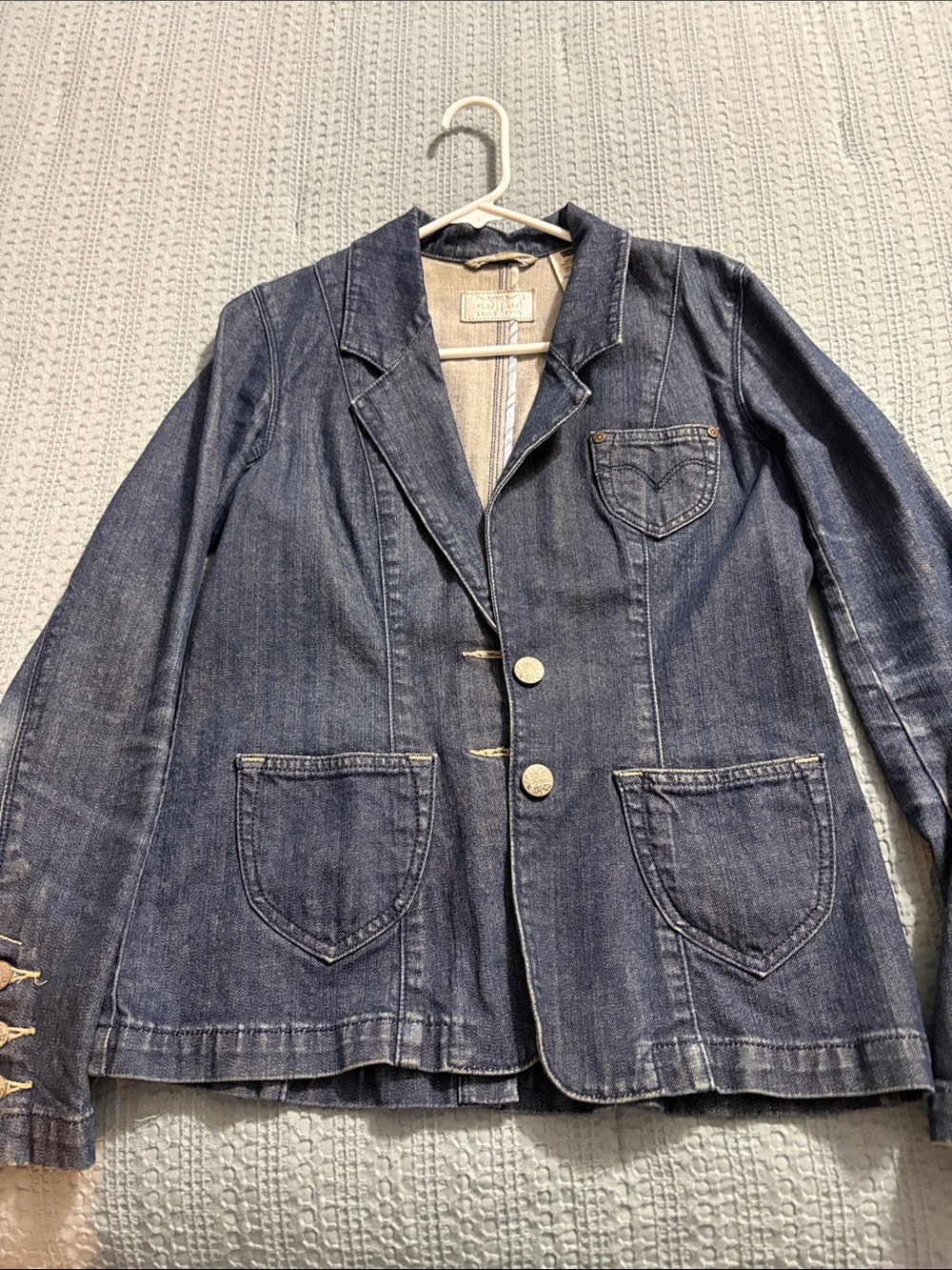 Women’s Dark Blue Denim Blazer Jacket - Levi’s